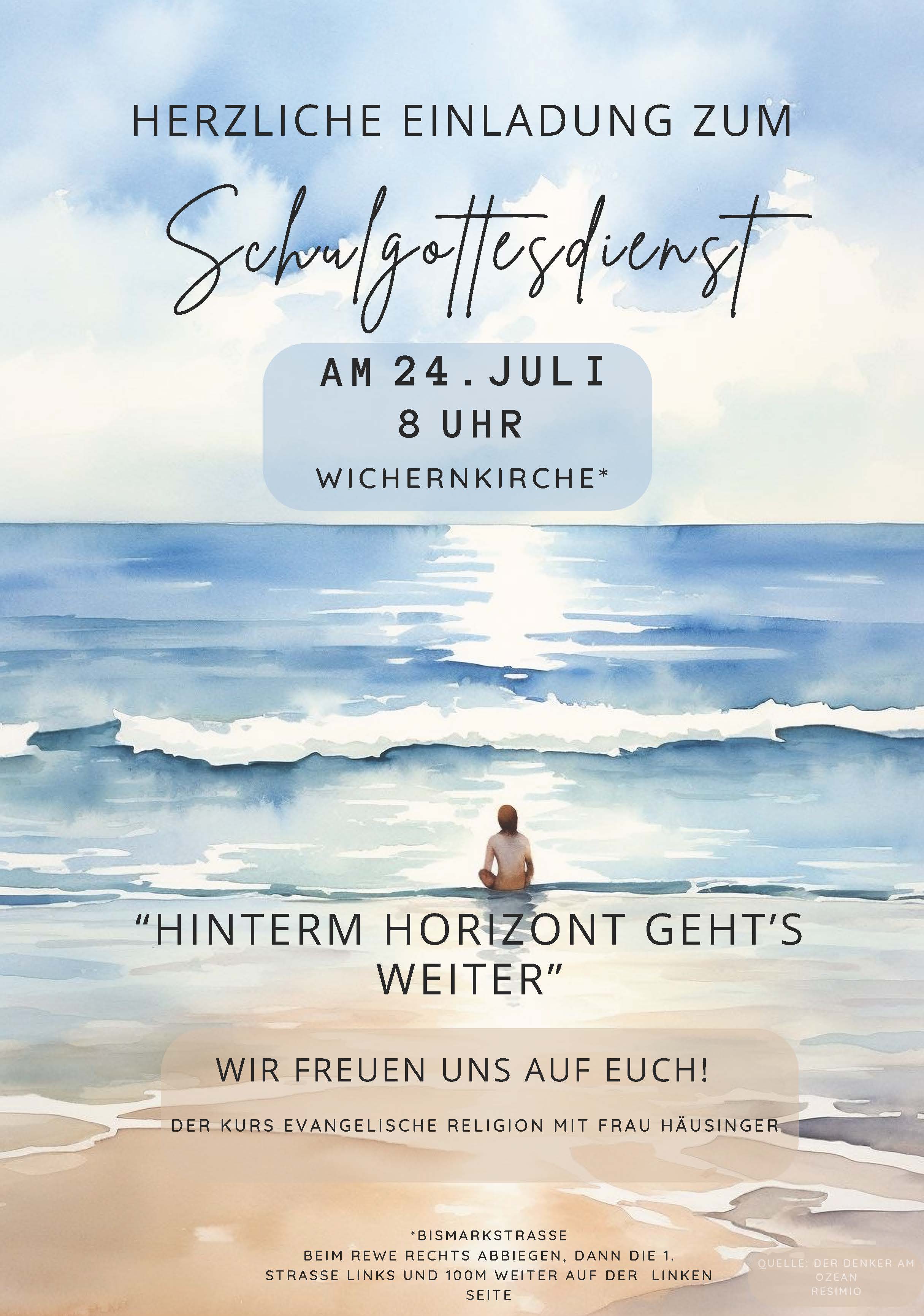 Plakat Schulgottesdienst 2024